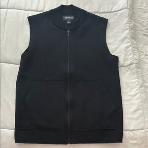 Kenneth Cole Black Zip-Up Vest
